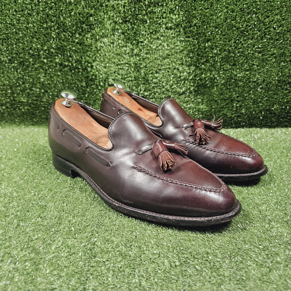 Johnston Murphy Shell Cordovan Slip On Tassell Loafers USA Mens Size 11